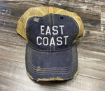 RETRO BRAND Trucker Hat "East Coast"- Washed Navy