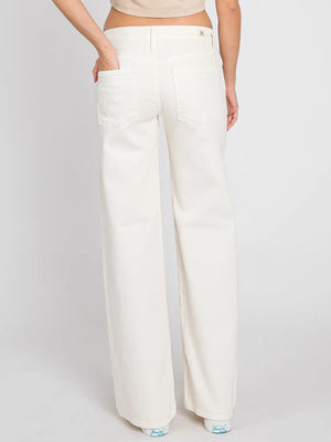 LTJ Cream Mid-Rise Jean