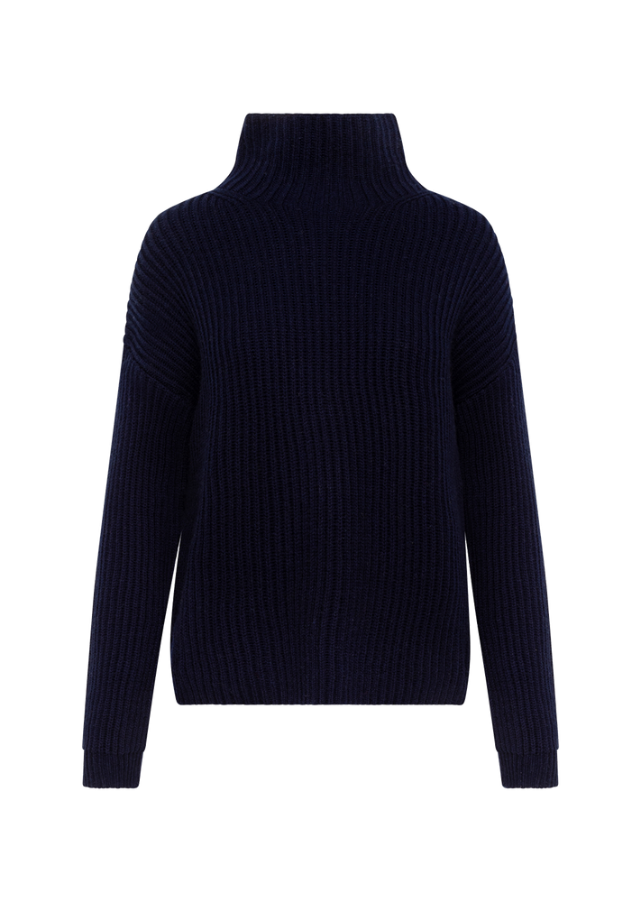 
            
                Load image into Gallery viewer, 0039 ITALY Cashmere Ribbed Turtleneck Sweater
            
        