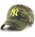 47 BRAND Camo/Neon Green Yankees Hat
