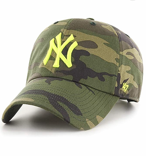 
            
                Load image into Gallery viewer, 47 BRAND Camo/Neon Green Yankees Hat
            
        