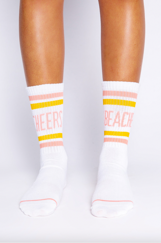
            
                Load image into Gallery viewer, PJ SALVAGE Cheers Beaches Socks
            
        